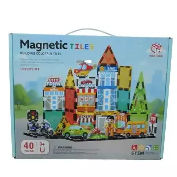 Bestseller Mágneses építőelemek - város, 40 db-os