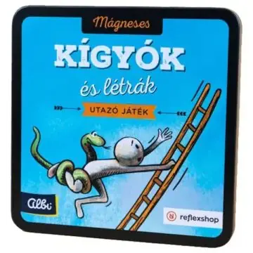 Végkiárusítás Mágneses kígyók és létrák utazó társasjáték