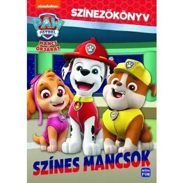 Mancs Őrjárat Színes mancsok - Színezőkönyv Gyors szállítás