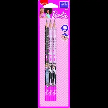 MAPED Barbie mintás háromszögletű grafitceruza - HB, 6-db Gyors szállítás