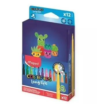 Akció Maped Color Peps Longlife filctoll készlet - kimosható, 12 db-os