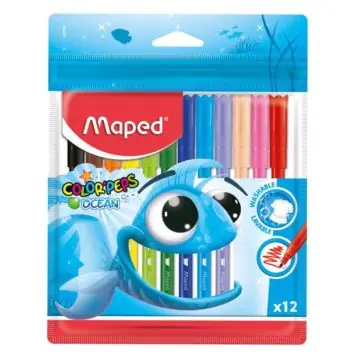 MAPED Color Peps Ocean kimosható filctollkészlet, 2 mm - 12 db Outlet
