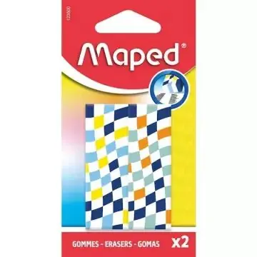 Maped Kockás radír készlet - többféle, 2 db-os Különleges ajánlat