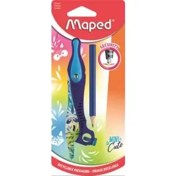 Maped Mini Cute körző, ceruzával és adapterrel - kék Azonnali szállítás