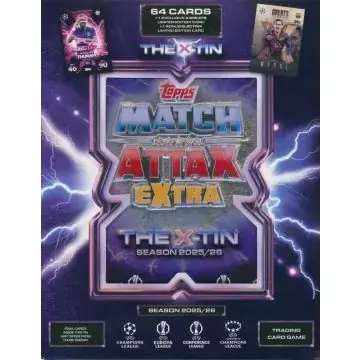 Azonnal elérhető Match Attax Extra 2025/26 – „The X” Gyűjtői Fémdoboz