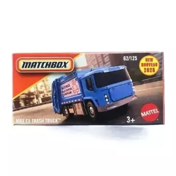 Matchbox Kisautó papírdobozban - MBX EV Trash Truck Azonnali szállítás