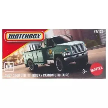 Biztonságos vásárlás Matchbox Kisautó papírdobozban GMC 3500 Utility Truck
