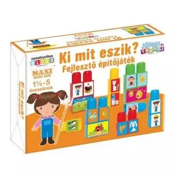 Maxi Blocks - Ki mit eszik? építőkockák Azonnali szállítás