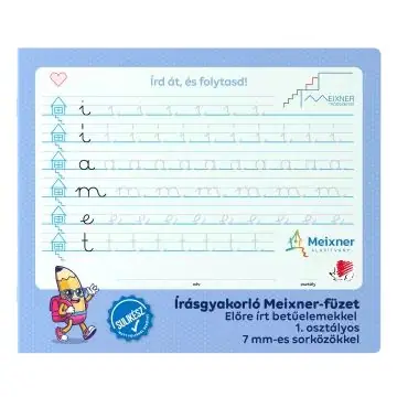 Meixner-féle írásgyakorló füzet - 1. osztályos, kék Legjobb ár