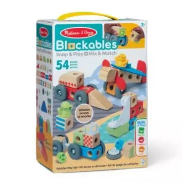 Olcsóbb Melissa Doug Blockables - Járművek szett