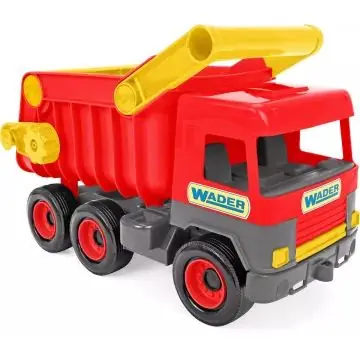 Middle Truck - piros dömper - kartondobozban Szuper akció