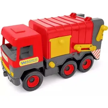 Expressz szállítás Middle Truck - piros kukás autó - kartondobozban