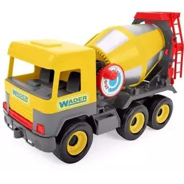 Middle Truck - sárga betonkeverő - kartondobozban Korlátozott ajánlat