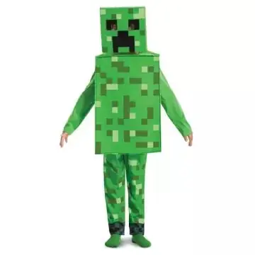 Kiárusítás Minecraft Creeper Deluxe gyerek jelmez - L méret, 137-152 cm