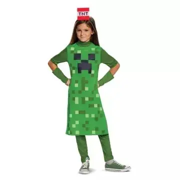 Nézd meg most Minecraft Creeper lány jelmez - M méret