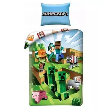 Minecraft Kétrészes ágynemű garnitúra - 140 x 200 cm Exkluzív ajánlat