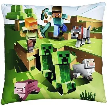 Olcsóbb Minecraft Kúszónövények harca díszpárna - 40 x 40 cm