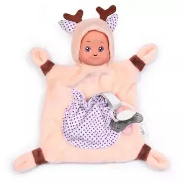 MiniKiss Állatbaba szundikendő cumitartó zsebbel - Őzike Gyors kiszállítás