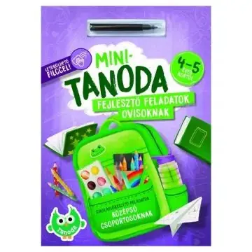 Minitanoda letörölhető filccel - 4-5 éves kortól Legkelendőbb