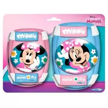 Prémium Minnie egér mintájú könyök-és térdvédő
