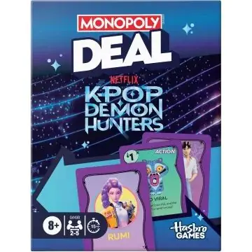 Azonnal elérhető Monopoly Deal K-POP Demon Hunters kártyajáték