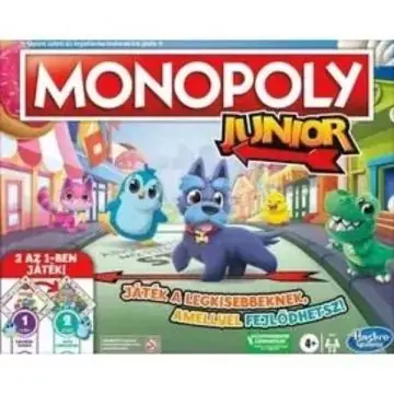 Monopoly Junior 2 az 1-ben társasjáték Rendeld meg most