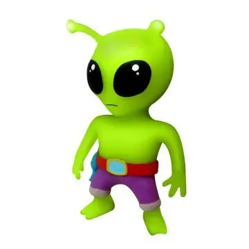 Árengedmény Monsterflex Stumble Guys 2. széria nyújtható figura - Green Alien