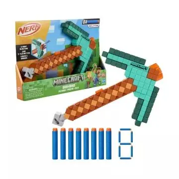 Nerf Minecraft Gyémántcsákányos szivacslövőfegyver Bestseller