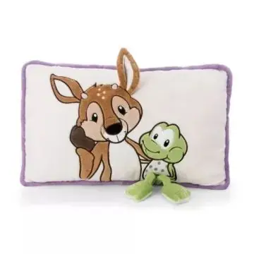 Nici Green René őzbak és Fridolin béka párna - 43 x 25 cm Végkiárusítás
