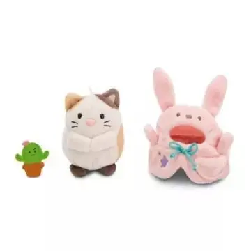 Expressz szállítás Nici MyMochi Angy plüss cica nyuszijelmezben - 8 cm, díszdobozban
