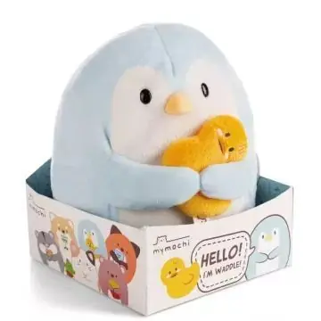 Különleges ajánlat Nici MyMochi Waddle plüss pingvin, kacsával - 16 cm, díszdobozban
