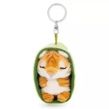 Prémium Nici Alvó tigris kosárban plüss kulcstartó - 8 cm