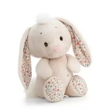 Vedd meg most Nici Nyuszi plüssfigura - 50 cm, krémszínű