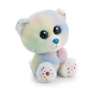Szezonális akció Nici Snoomi, a szivárványos maci plüssfigura - 25 cm