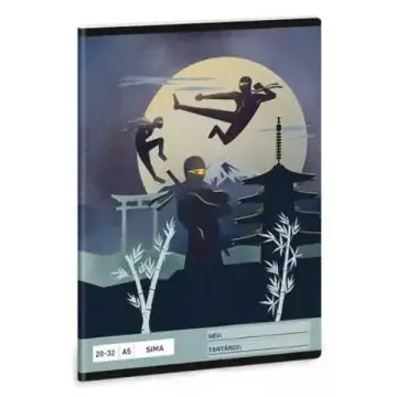 Ninjas in the Dark Sima füzet - A5 Szuper akció