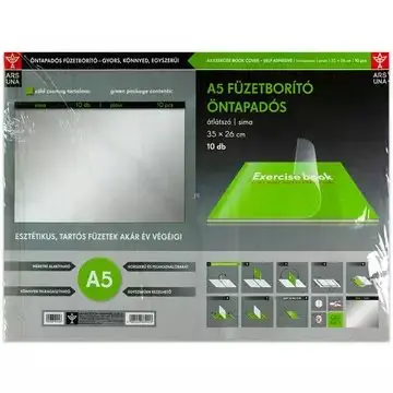 Öntapadós füzetborító fólia - A5, sima, 10 ív Kedvezmény
