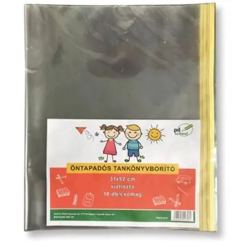Öntapadós víztiszta tankönyvborító - 31 x 52 cm, 10 db Kihagyhatatlan ajánlat