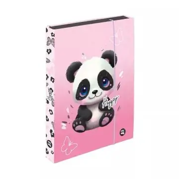 Panda mintás Jumbo füzetbox - A/4-es Szuper ajánlat
