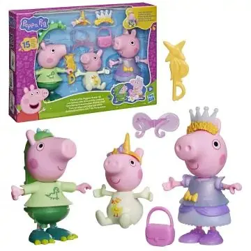 Alacsony ár Peppa malac A három kismalac öltöztetős játékszett