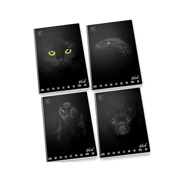Pigna Monocromo Black vonalas füzet - A4, 81-38, többféle Expressz szállítás