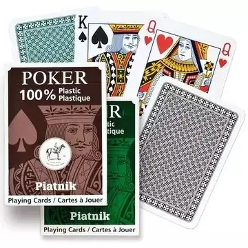 Olcsóbb Plasztik póker kártya - 55 lapos, többféle