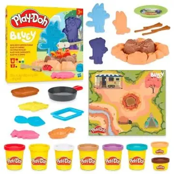 Outlet Play-Doh Bluey kempingezni megy játékkészlet