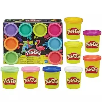 Play-Doh Színvarázs neon gyurmakészlet - 8 darabos Legjobb ár