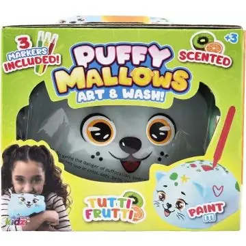 Puffy Mallows - Pufók mályvacukor-állatka Tutti-Frutti - kék, többféle Expressz kézbesítés