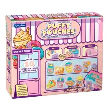 Puffy Poaches Pufi charm design szett - kávézó Gyors szállítás