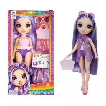 Rainbow High Vízparti divat öltöztethető strandoló divat baba - Violet Kihagyhatatlan ajánlat