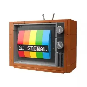 Retro színes TV építőkocka Azonnal elérhető