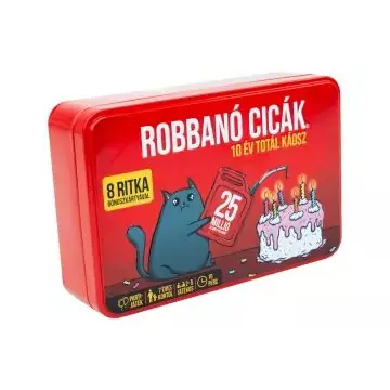 Kihagyhatatlan ajánlat Robbanó cicák társasjáték - 10 éves jubileumi kiadás