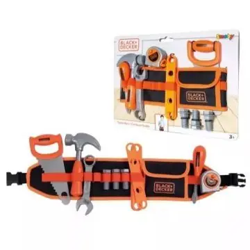 Expressz kézbesítés Smoby Black  Decker szerszámos öv 14 kiegészítővel