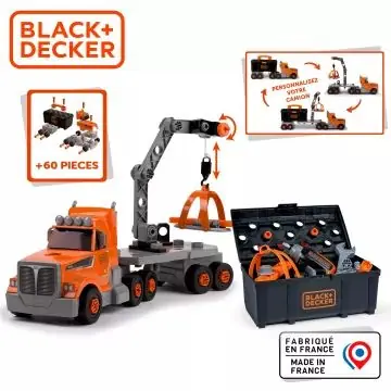 Smoby Black and Decker összeépíthető kamion Különleges ajánlat